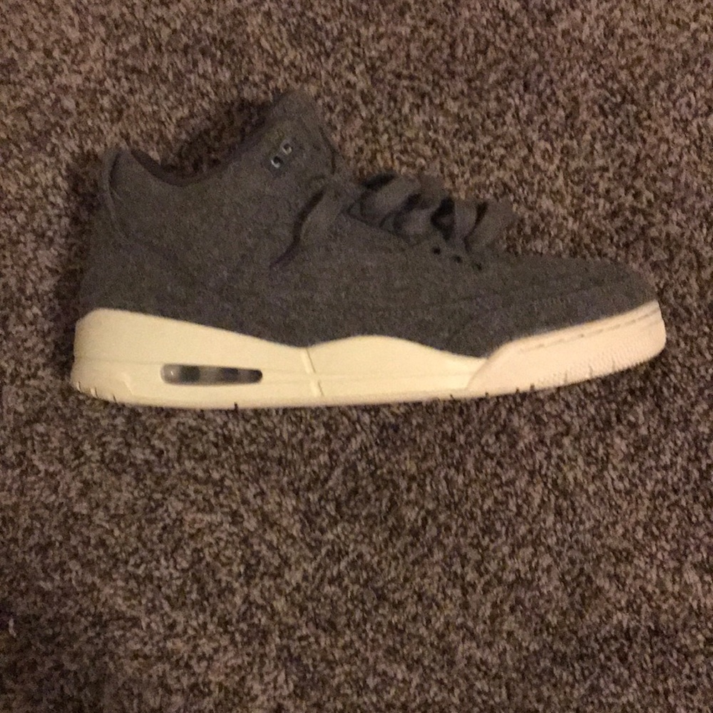 Jordan retro 3 wool size 12